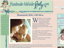 Tablet Screenshot of handmade-adelaide-baby.com